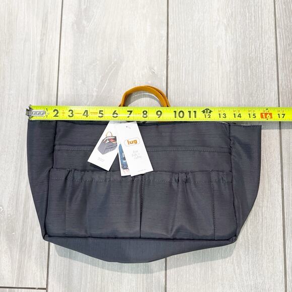 Lug Chariot Purse Hand Bag Travel Organizer Handbag Grey Gray Pockets Tote New - Picture 5 of 6